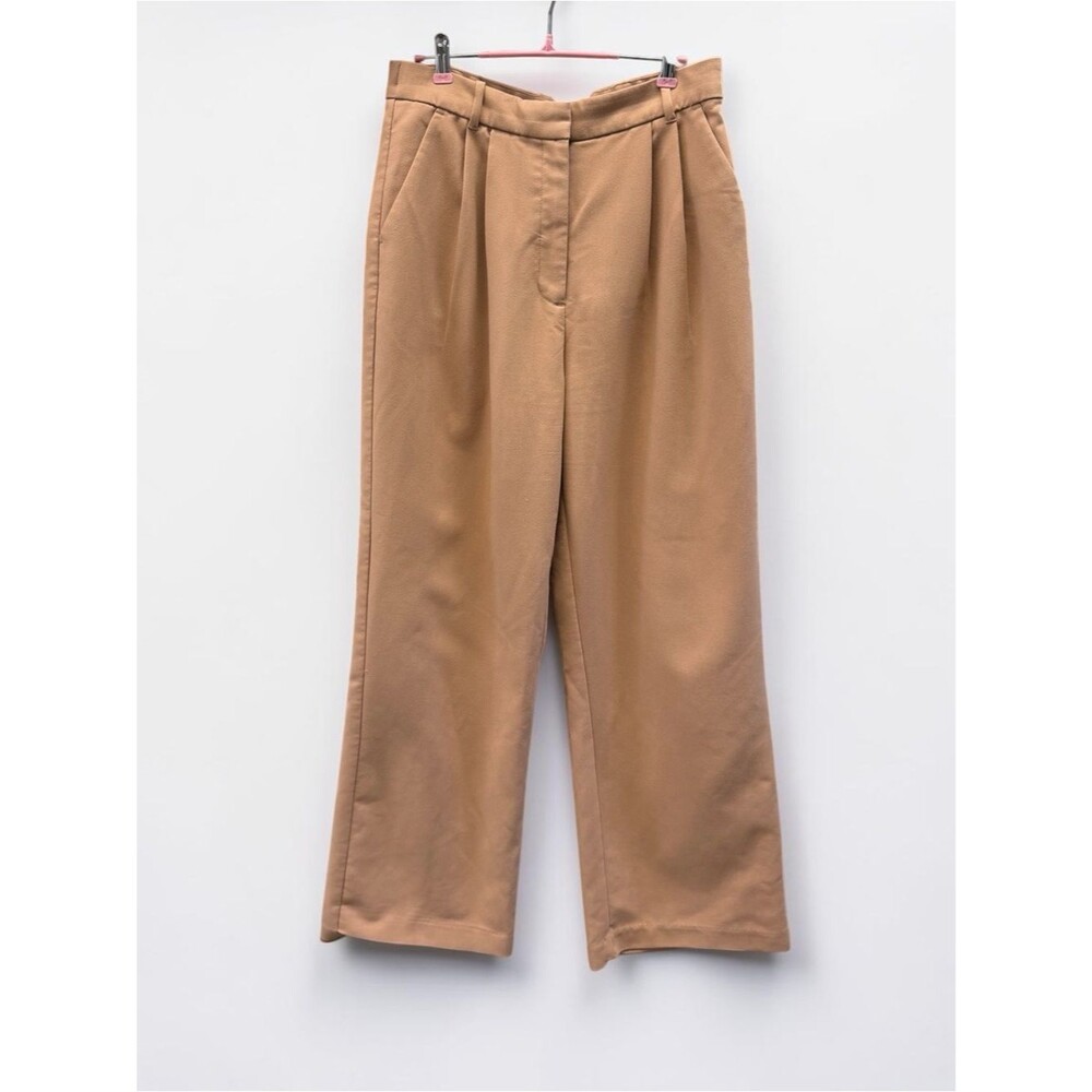 Abercrombie & Fitch Tan Wide Leg Trouser Pants Size 10 / 30